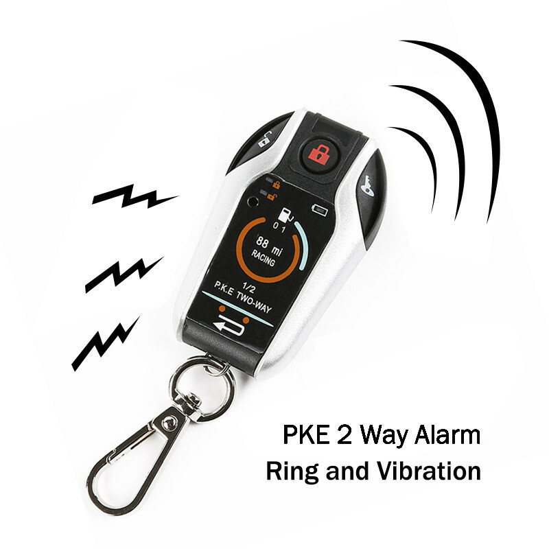 2 Way Motorcycle Safty Remote Control Engine Immoblized Start KEY Alarm System