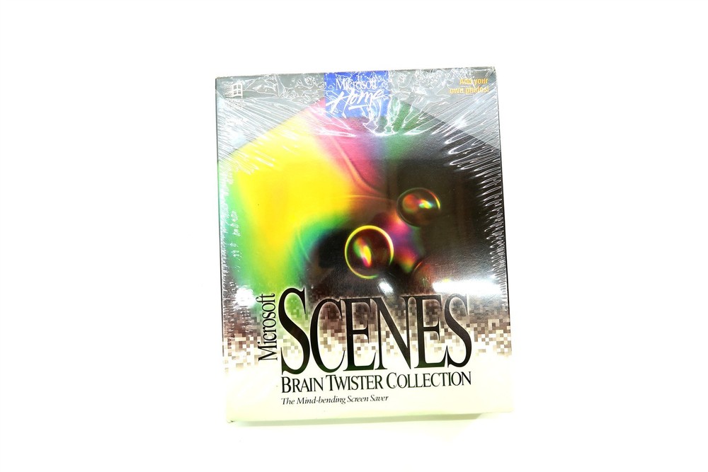 1994 MICROSOFT HOME SCENES BRAIN TWISTER COLLECTION for PC on Diskette Big Box