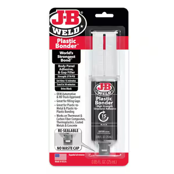 0.85 Oz. Plasticbonder Black Adhesive Epoxy