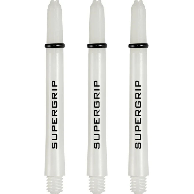 HARROWS SUPERGRIP DART SHAFTS WHITE MEDIUM