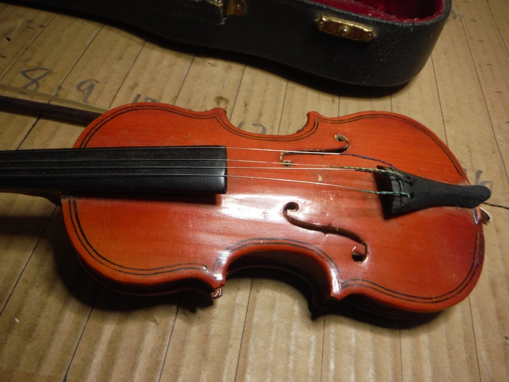 vintage miniature violin