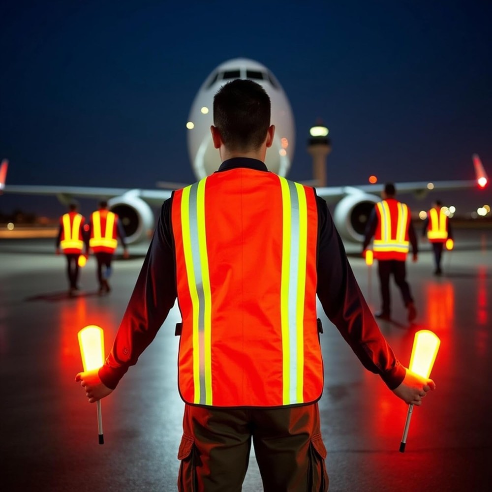 Multi-Function Pocket Reflective Safety Vest - ANSI Class II Certified Orange