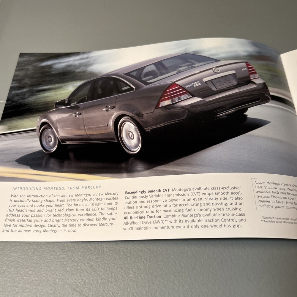 2005 Mercury Montego Preview Brochure