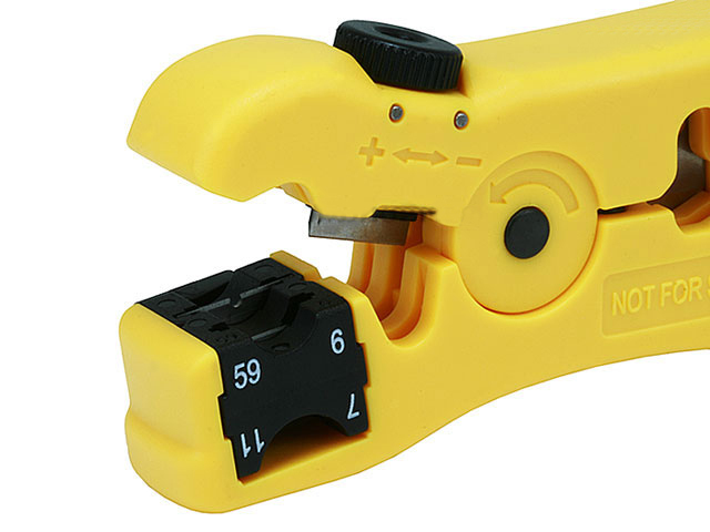 CRIMP TOOL RG59/RG6 CONNECTOR COAX COMPRESSION BNC/RCA and Stripper