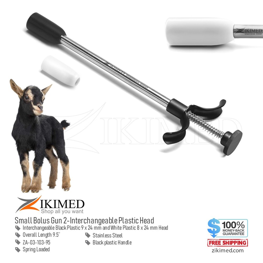 Interchangeable Cups for Precise Bolusing, Suitable for Sheep, Goats, and Cattle