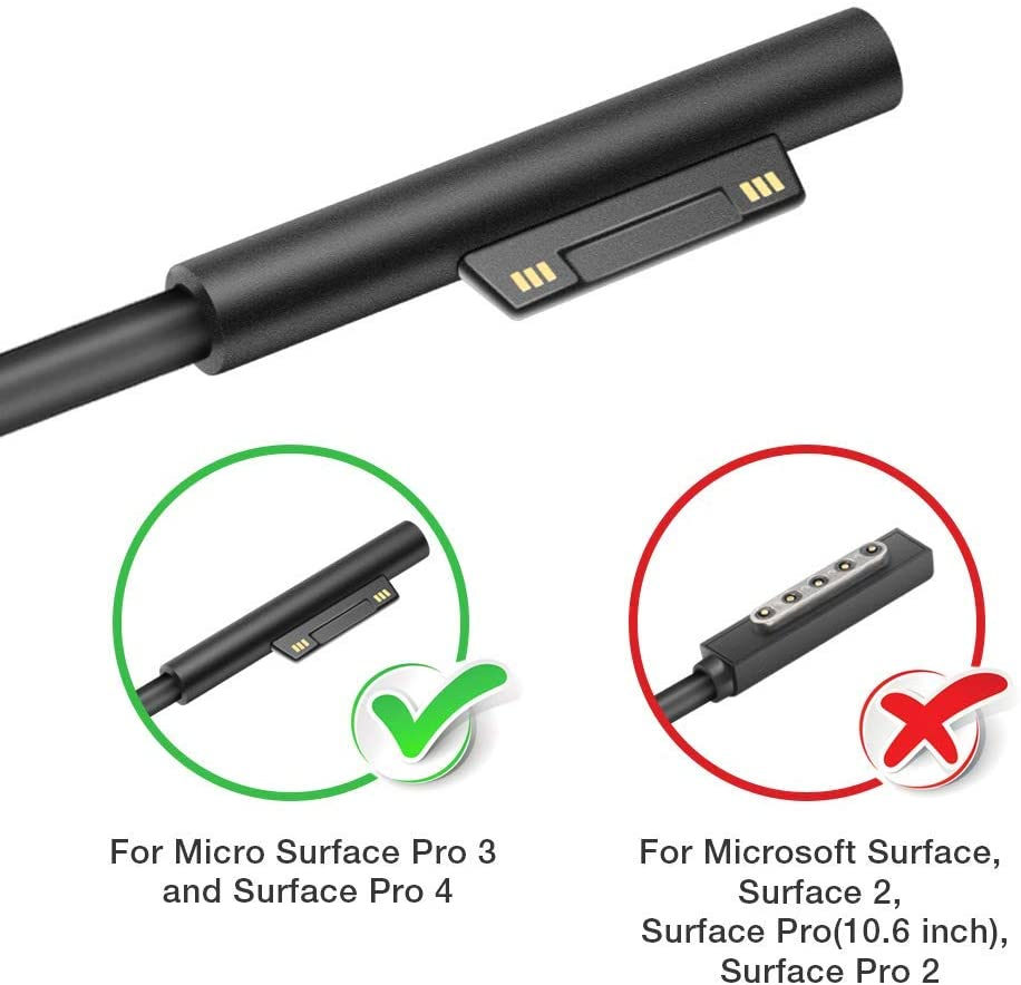 For Surface Pro 3 Charger Surface Pro 4 Charger Microsoft Surface Book Adapter