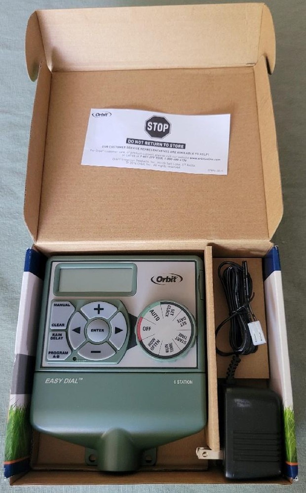 Easy Dial Sprinkler Time Orbit 6 Station Easy-Set Logic