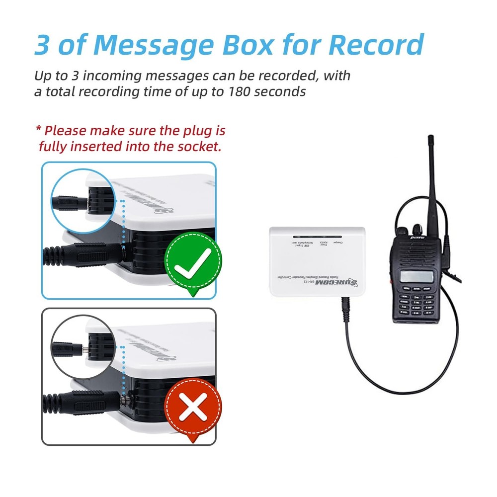Mcbazel Surecom SR-112 Cross Band Radio Simplex Repeater Controller with K Pl...