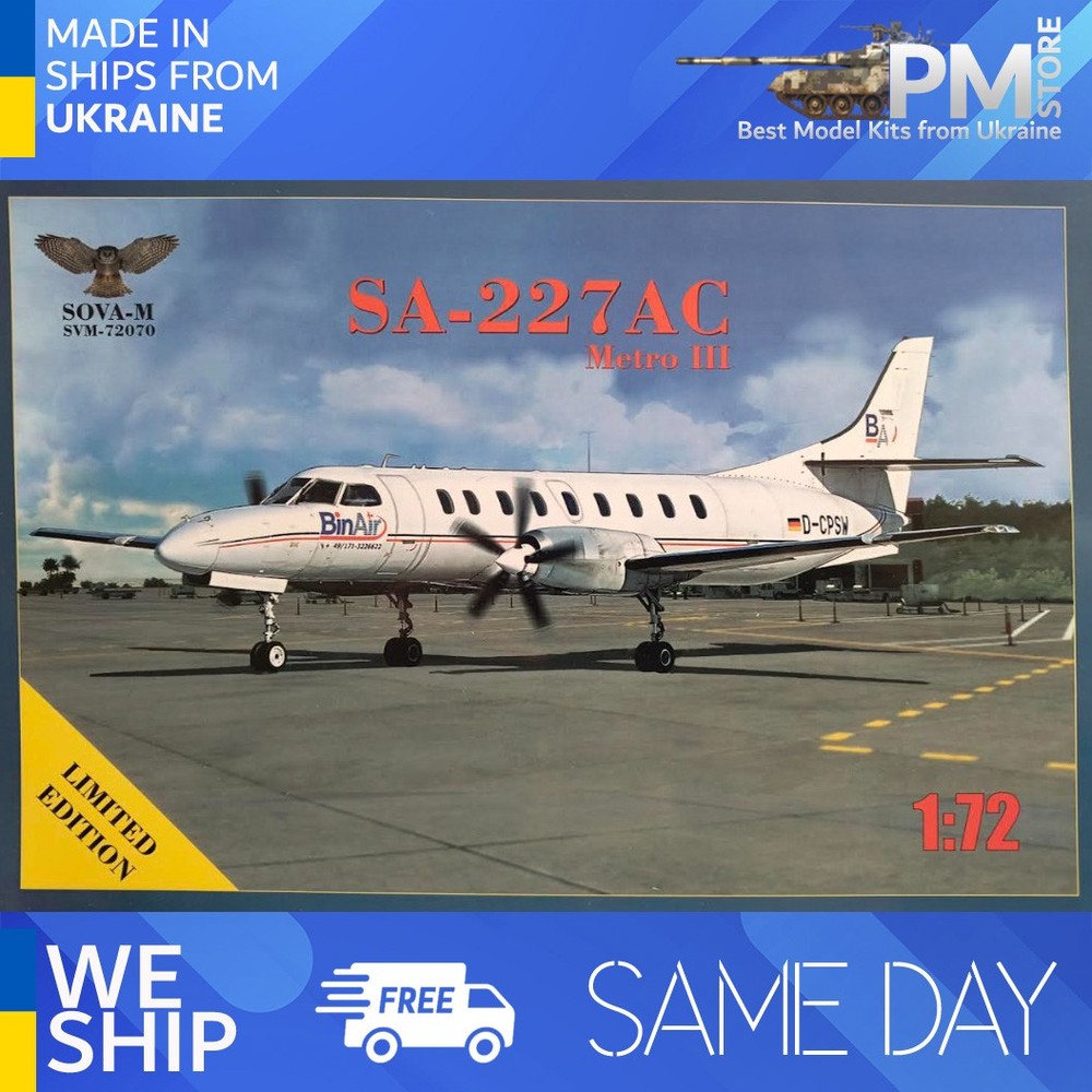 Sova Model 72070 1/72 SA-227AC Plastic model kit