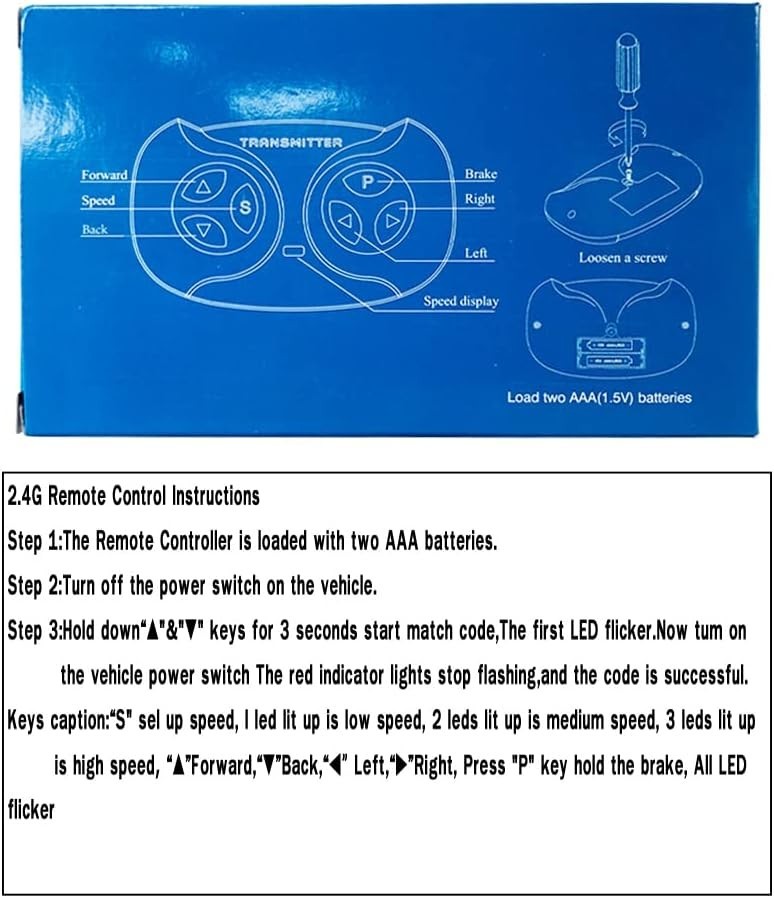 JR1602FCC 2.4Ghz Bluetooth Remote Control for Power Wheels,Remote Transmitter Co