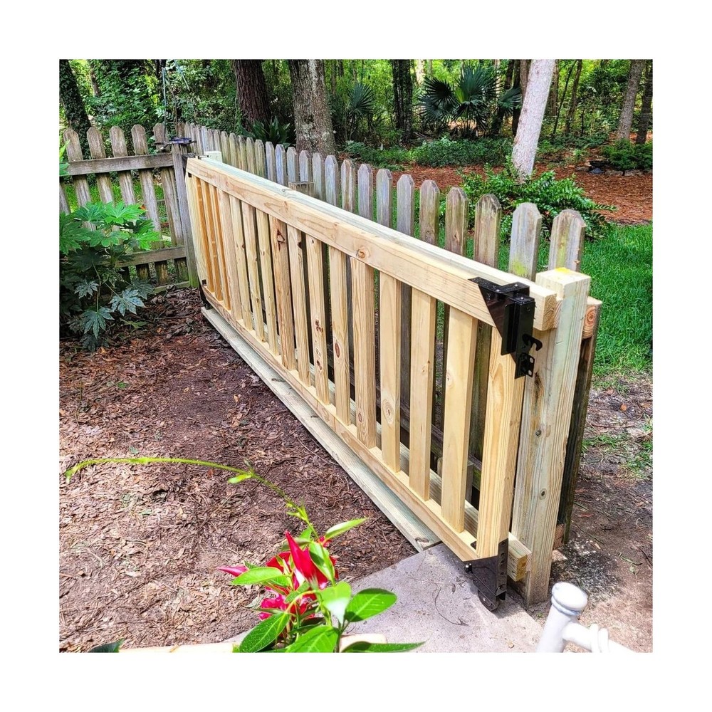 Pylex 11052 11070 Sliding Gate Kit, Black Fast Ship
