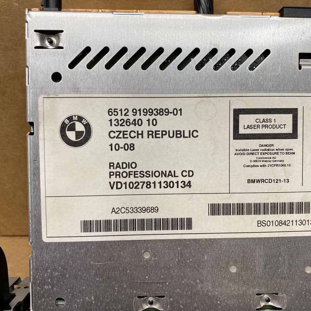2009-2013 BMW E82 E88 E90 E92 CD Radio Professional Tuner Receiver CD Player OEM