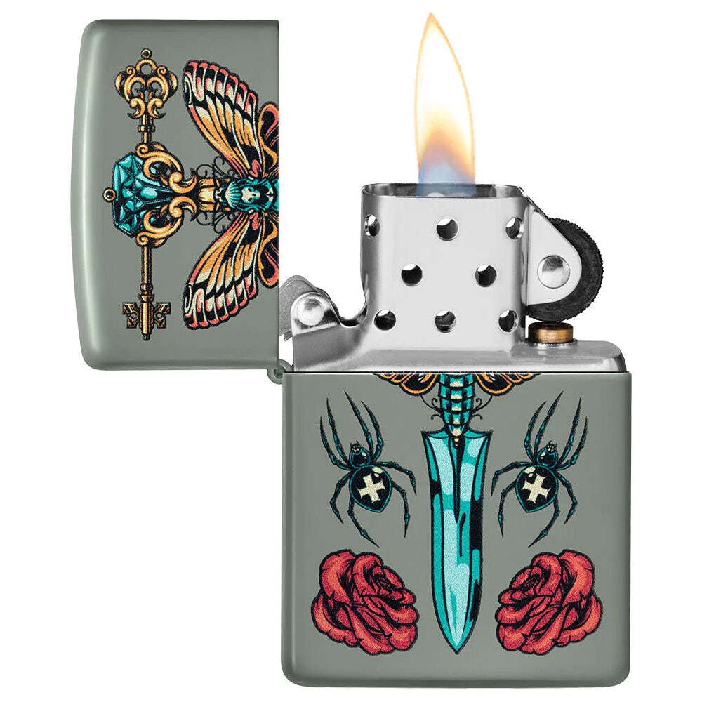 Zippo Gothic Dagger Design