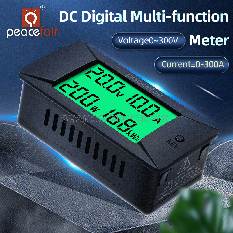 Multi-function LCD DC 0-300V Digital Voltage Current Meter Power Energy Tester