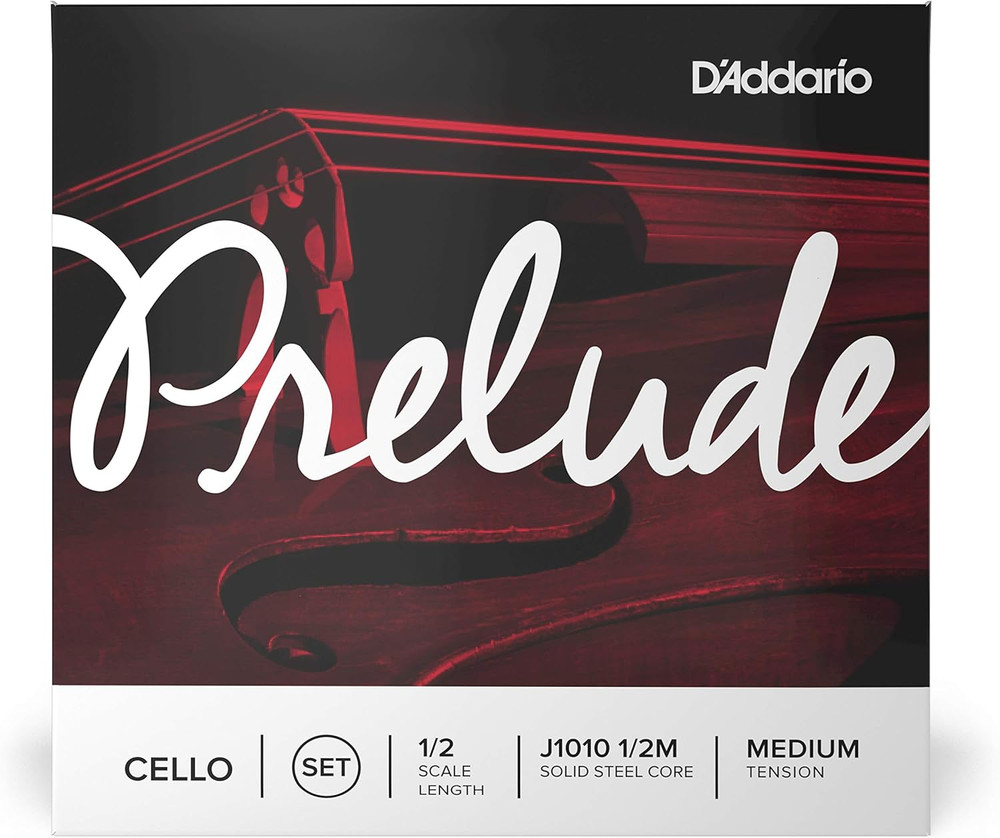 Prelude Cello String Set, 1/2 Scale, Medium Tension