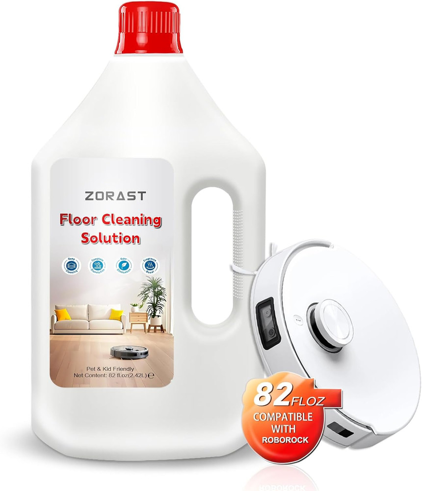 Floor Cleaning Solution 82 Fl Oz Compatible with All Roborock Mopping Robots ...