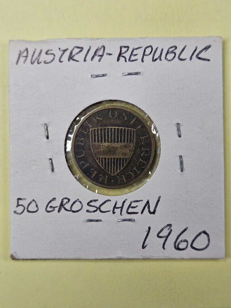 COINS - AUSTRIA - 50 GROSCHEN 1960