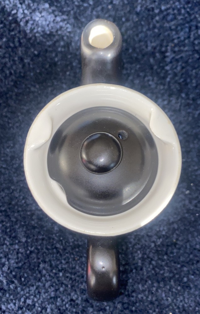 Vtg Hall Black Matte Coffepot