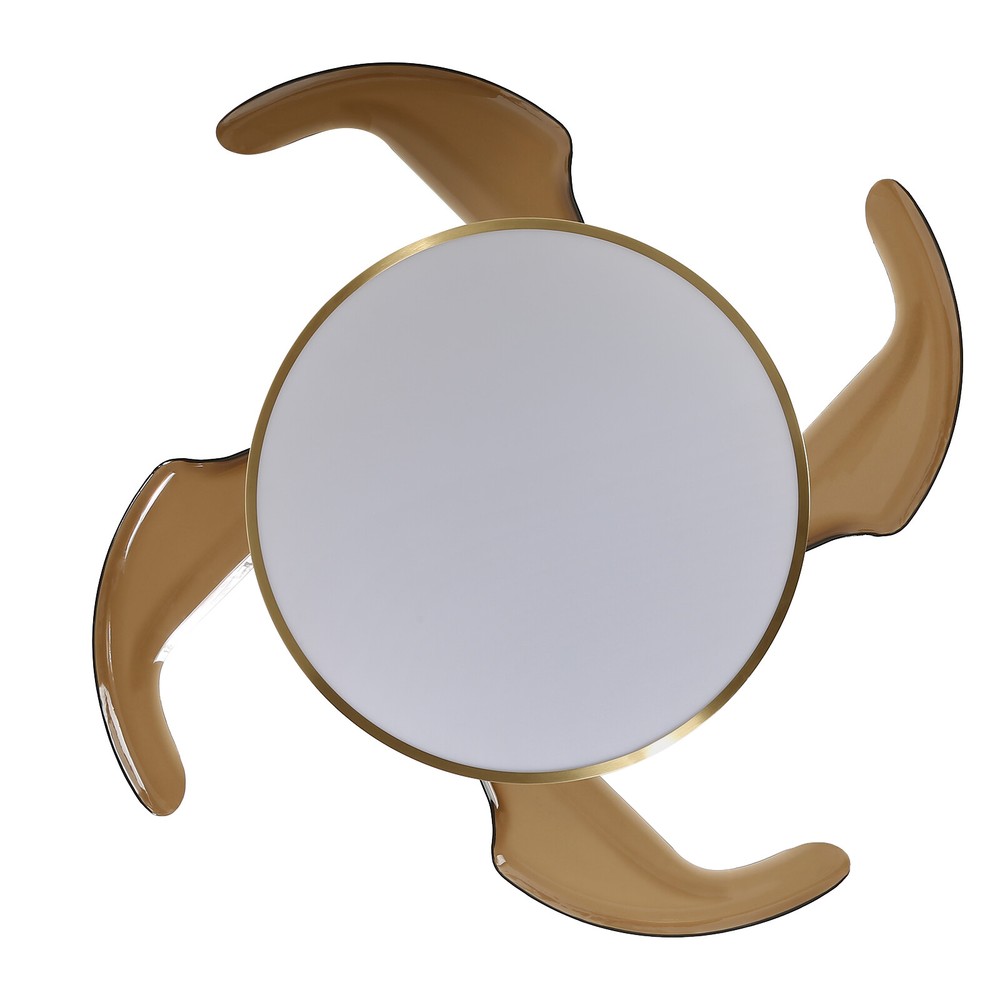 42" Ceiling Fan Light Flush Mount Ceiling Fan W/ Remote Control & Dimmable Light