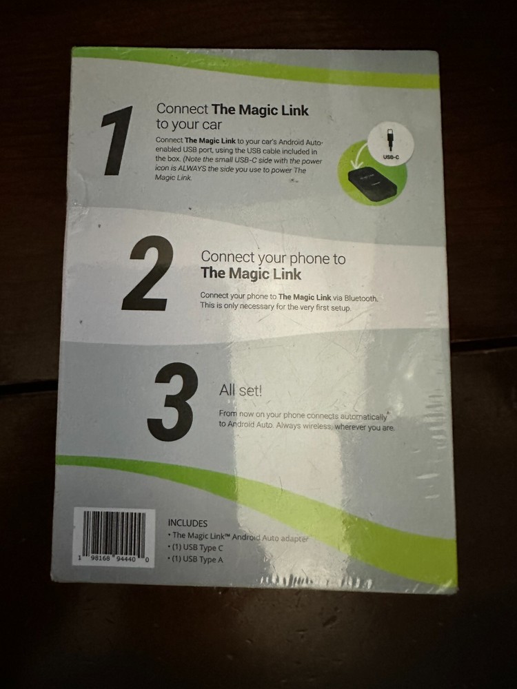 The Magic Link Box Android Auto Version Original Wireless Android Auto Adapter
