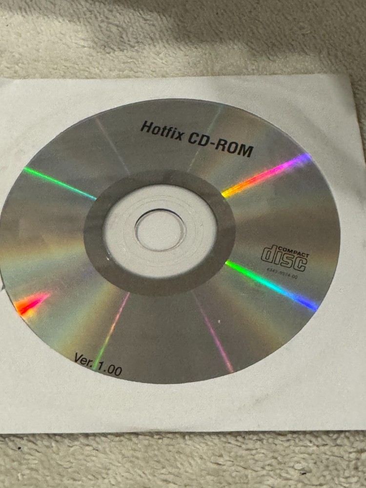 Hotfix CD-ROM Ver 1.00 - CD ONLY IN VERY GOOD CONDITION!!!