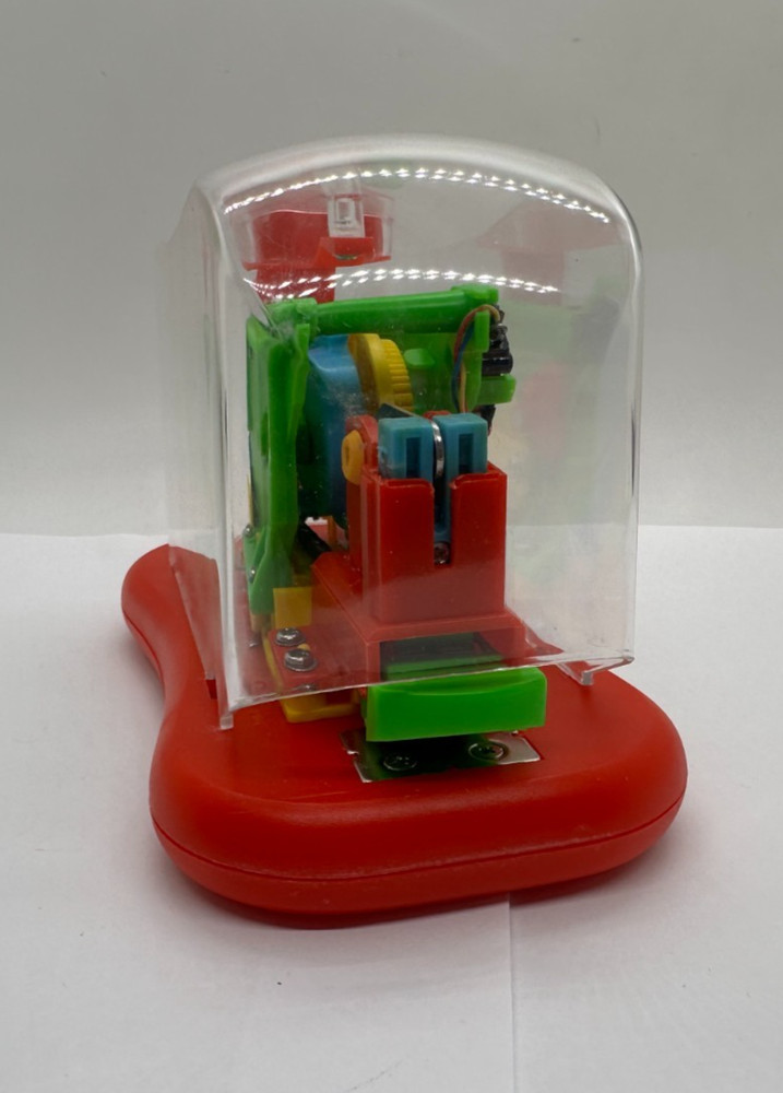 VTG 80s Battery Operated Stapling Machine Clear Electronic Stapler (NOT WORKING)