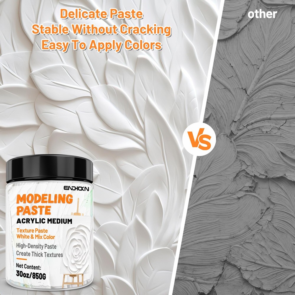 Thick Modeling Paste 30oz / 600ml - Professional High Density Art Texture Pas...