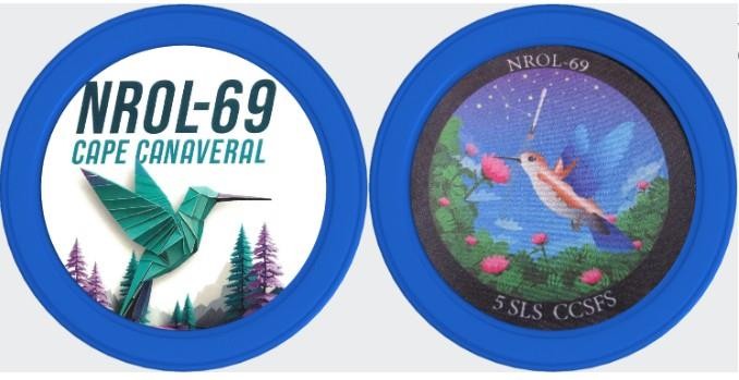 5 SLS FALCON 9 NROL-69 SPACE MISSION TOKEN COIN MEDALLION
