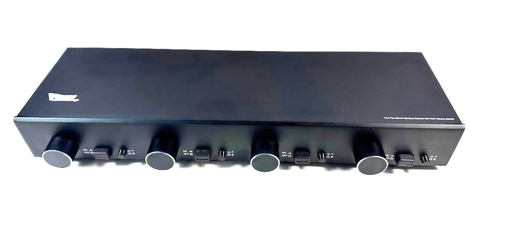 SS4V VANCO Four Pair Stereo Speaker Selector Box with Volume Control