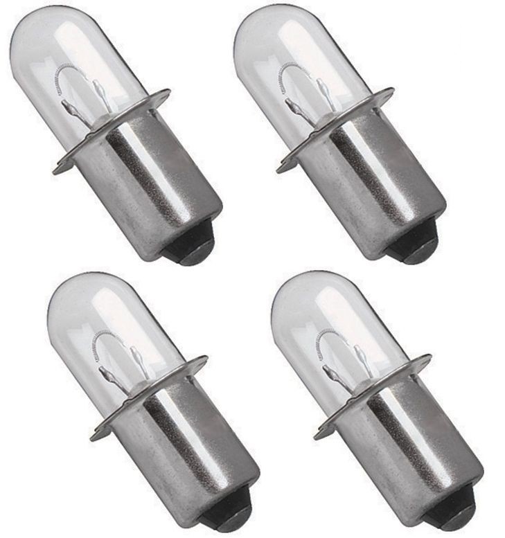 (4) 18 VOLT Flashlight Replacement Xenon Bulb / 18v for RYOBI ONE+ Cordless