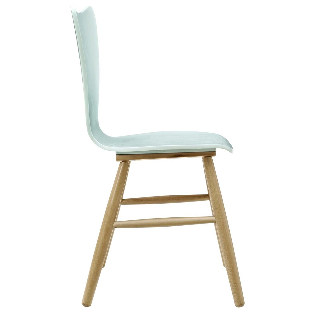 Modway Cascade Dining Chair Set of 2 in Light Blue