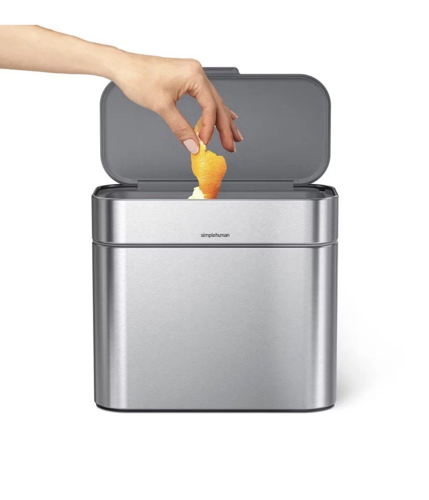 simplehuman Compost Caddy Silver