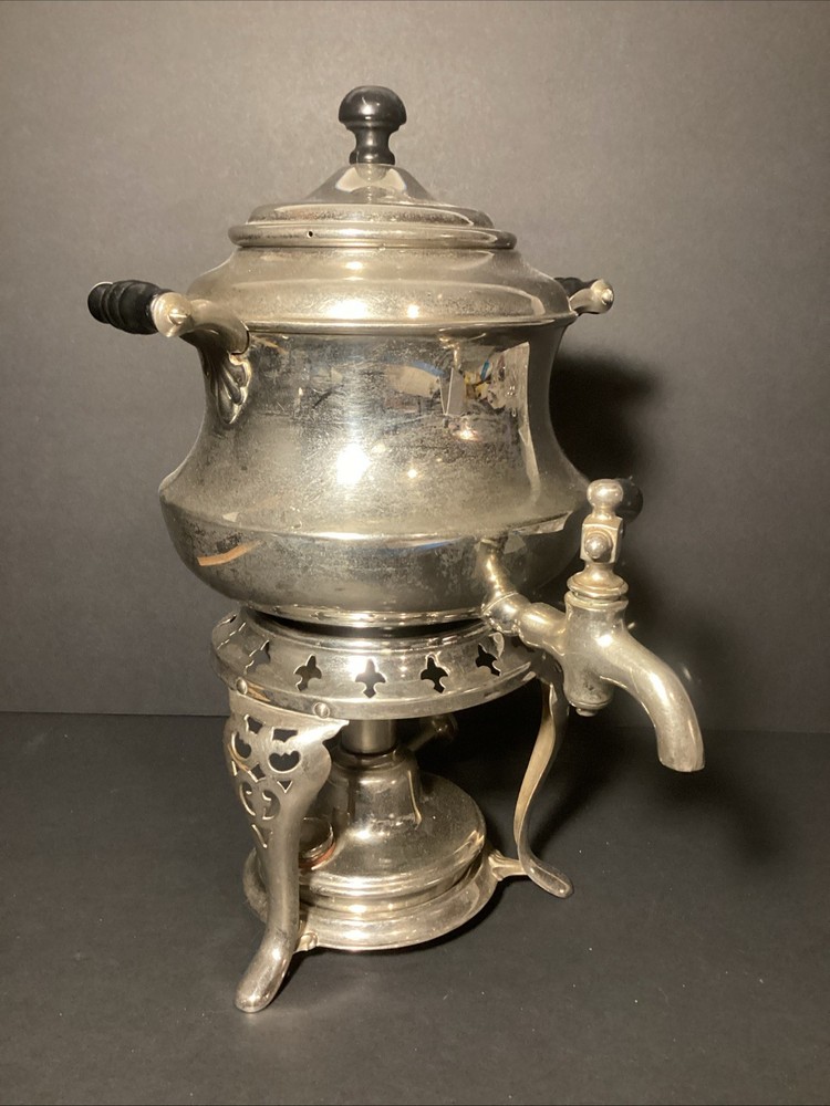@ Antique Silver Plate Coffee Percolator AS IS Missing Inner Percolator Pc.