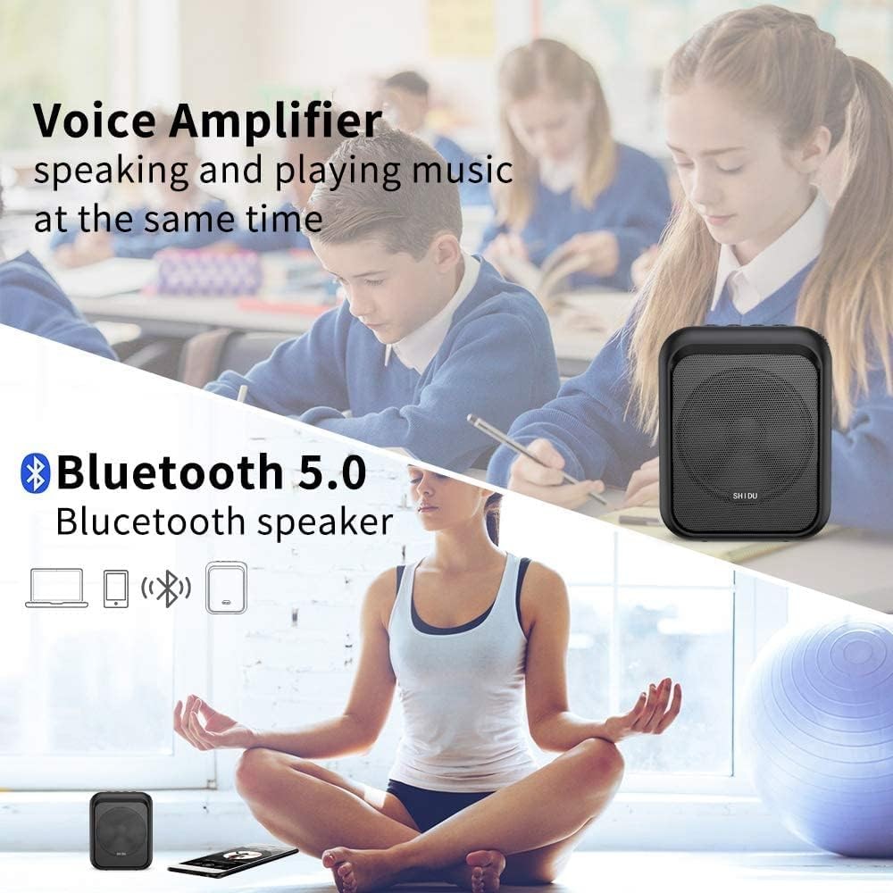 Portable PA Speaker Amplifier & Microphone System Bluetooth Rechargeable