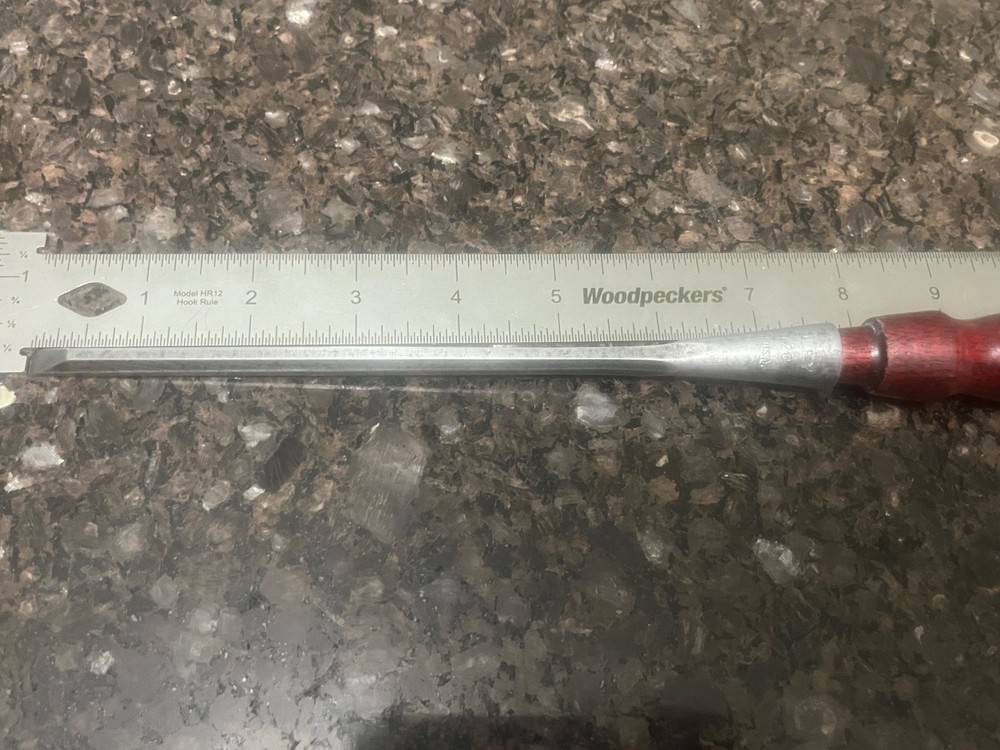 Stanley No. 720 chisel 1/2" - Very Good - Custom Handle - Nice