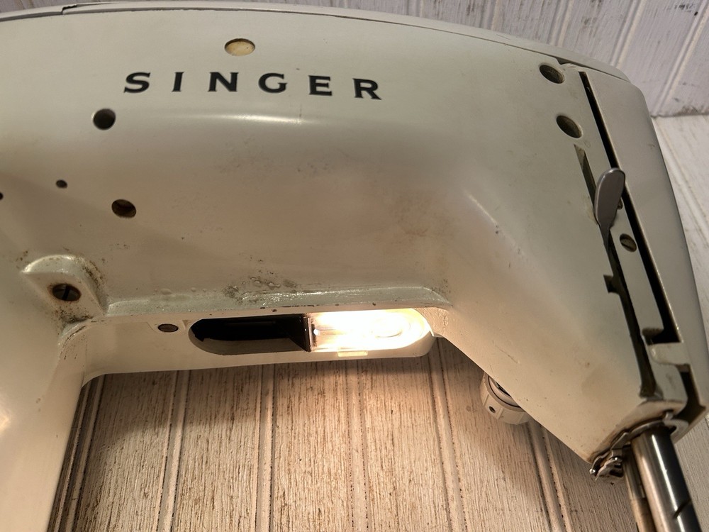 Singer Model 603E Sewing Machine - Touch & Sew - With Pedal - Working, Needs TLC