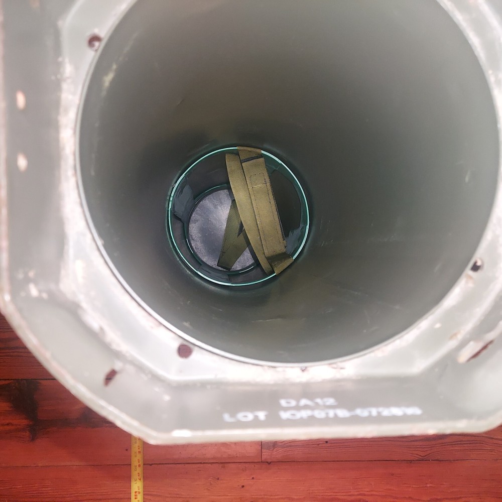 Cylindrical Ammunition Container Empty Military Surplus