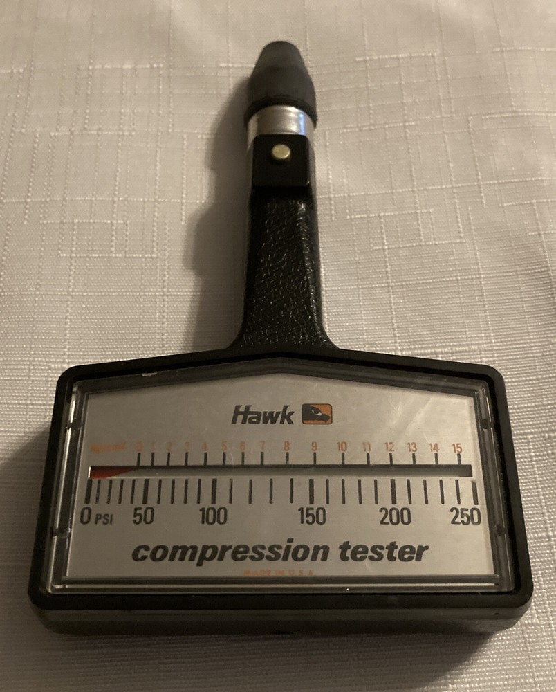 Vintage Hawk Classic Car Engine Compression Tester