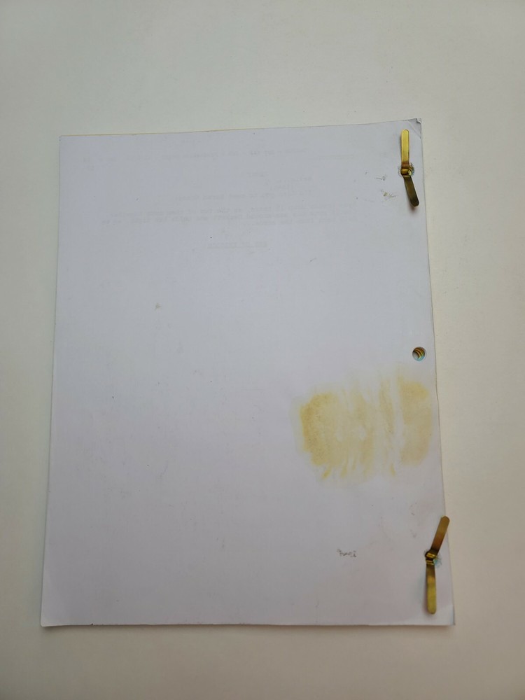 CASTLE / Andrew W. Marlowe TV Script, Nic Bishop & Wendy Davis "Under Fire"