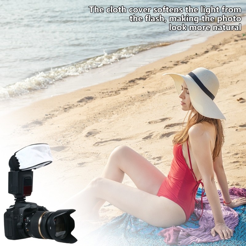 Professional Soft Light Camera Flashes Diffuser Caps for Camera Flashes