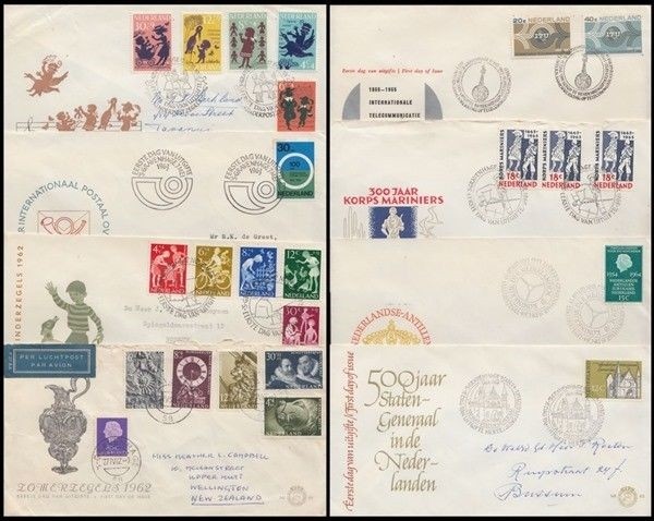 NETHERLANDS 1962-65 FDC's (x11) (ID:383/D51985)