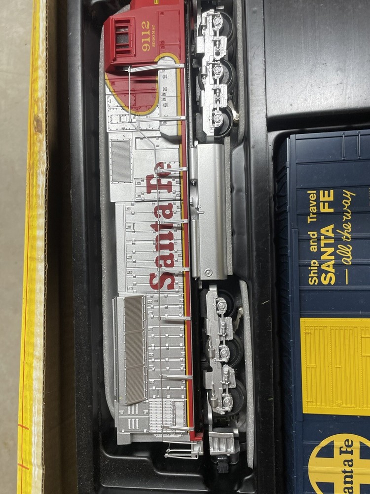 rail king train set Santa Fe