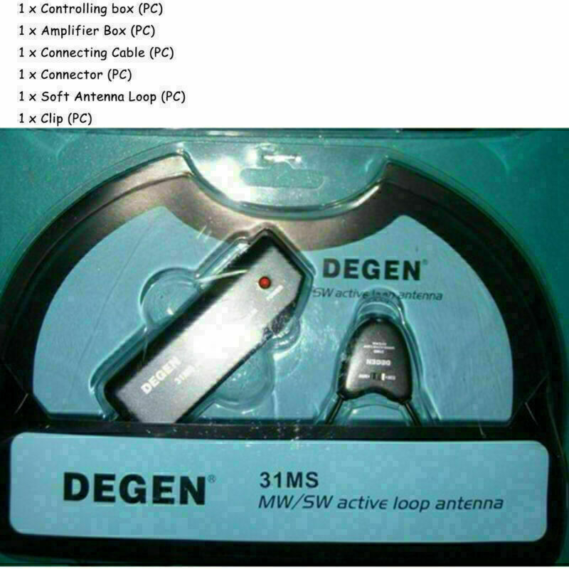 DEGEN DE31MS MW & SW Active Loop Antenna Indoor Active Soft Loop Antenna Kits 1*