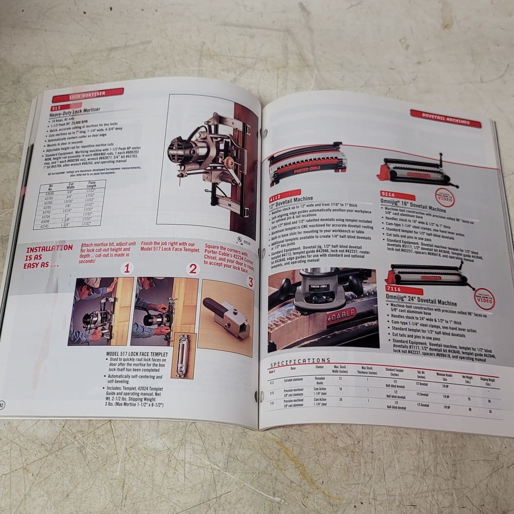 Porter Cable Power Tool Catalog 2002-2003