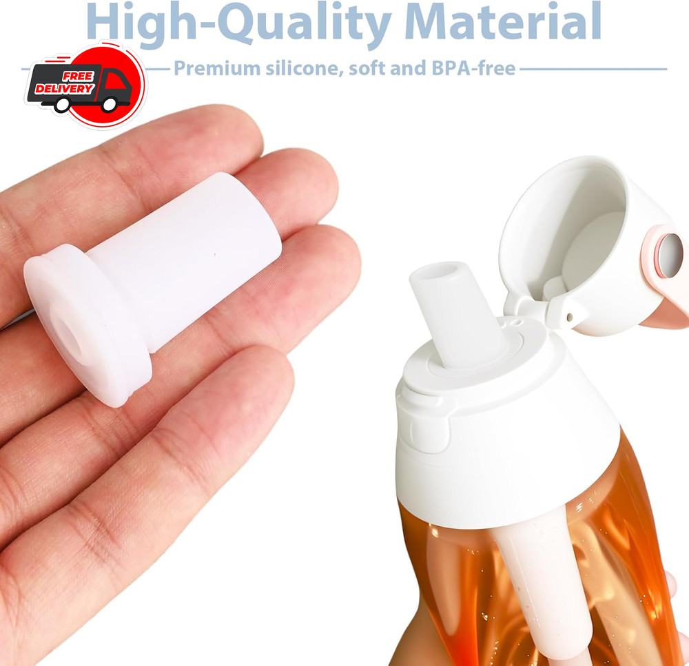 6 Pcs Bite Valve Replacement for Brita Water Bottle Filter, Silicone Mouthpiece