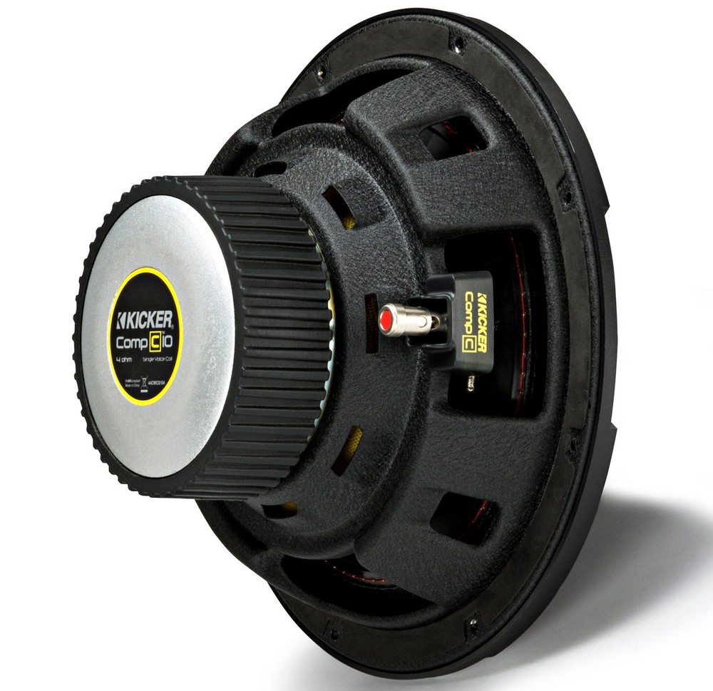 Kicker CWS10 Car Audio CompC Subwoofer Single 4 Ohm 10" Sub 44CWCS104