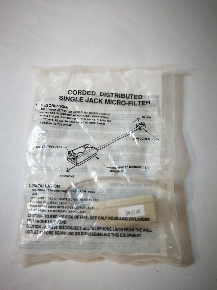 Corning  phone line DSL filter CPS-C100-0A-CN