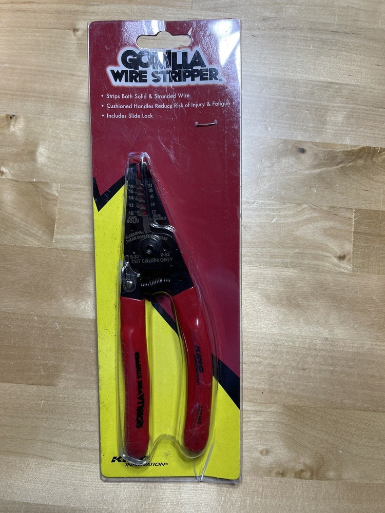 King Innovation 46515 Gorilla Wire Stripper/Cutter with Handle Lock