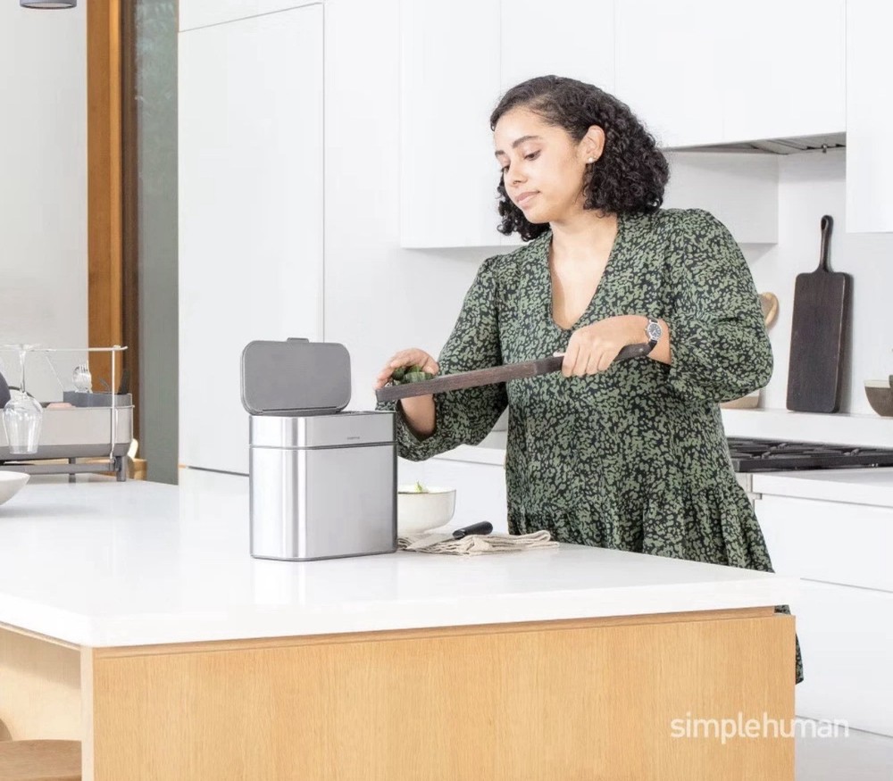 simplehuman Compost Caddy Silver