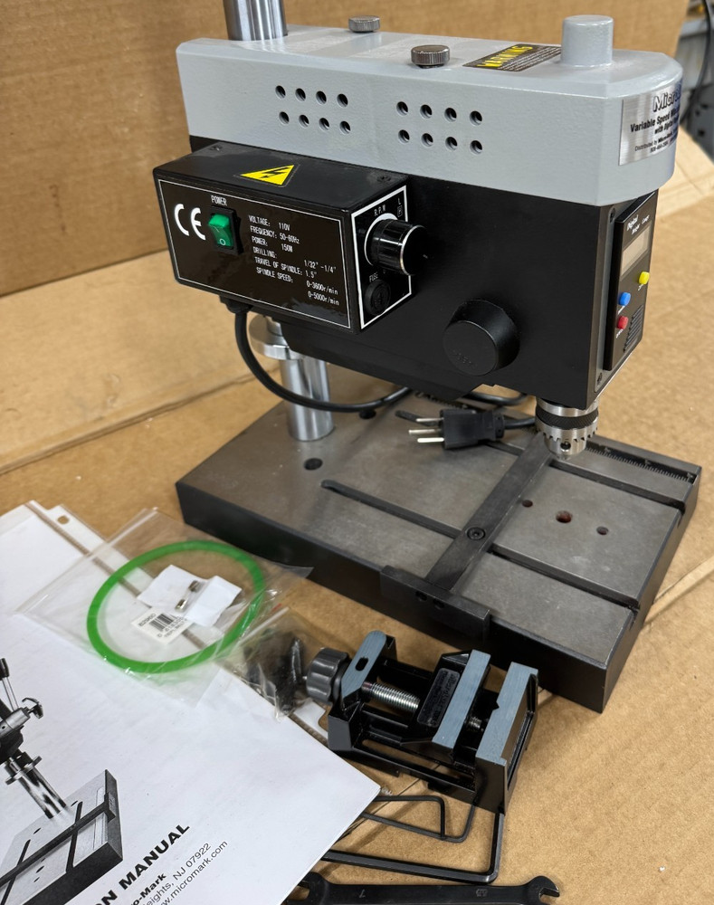 MicroLux #82959 Variable Speed, Mini Drill Press with Depthfinder